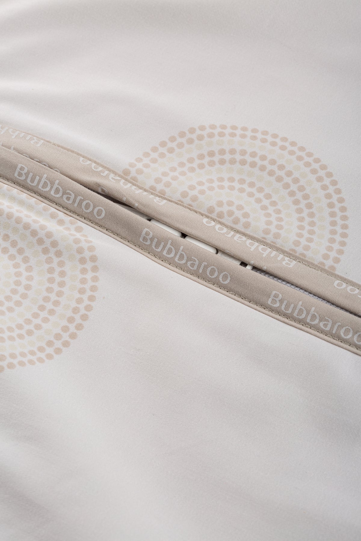 Joey Swag Organic Cotton Baby Sleeping Bag Platinum 0.5 TOG Mocha Dot - Bubbaroo