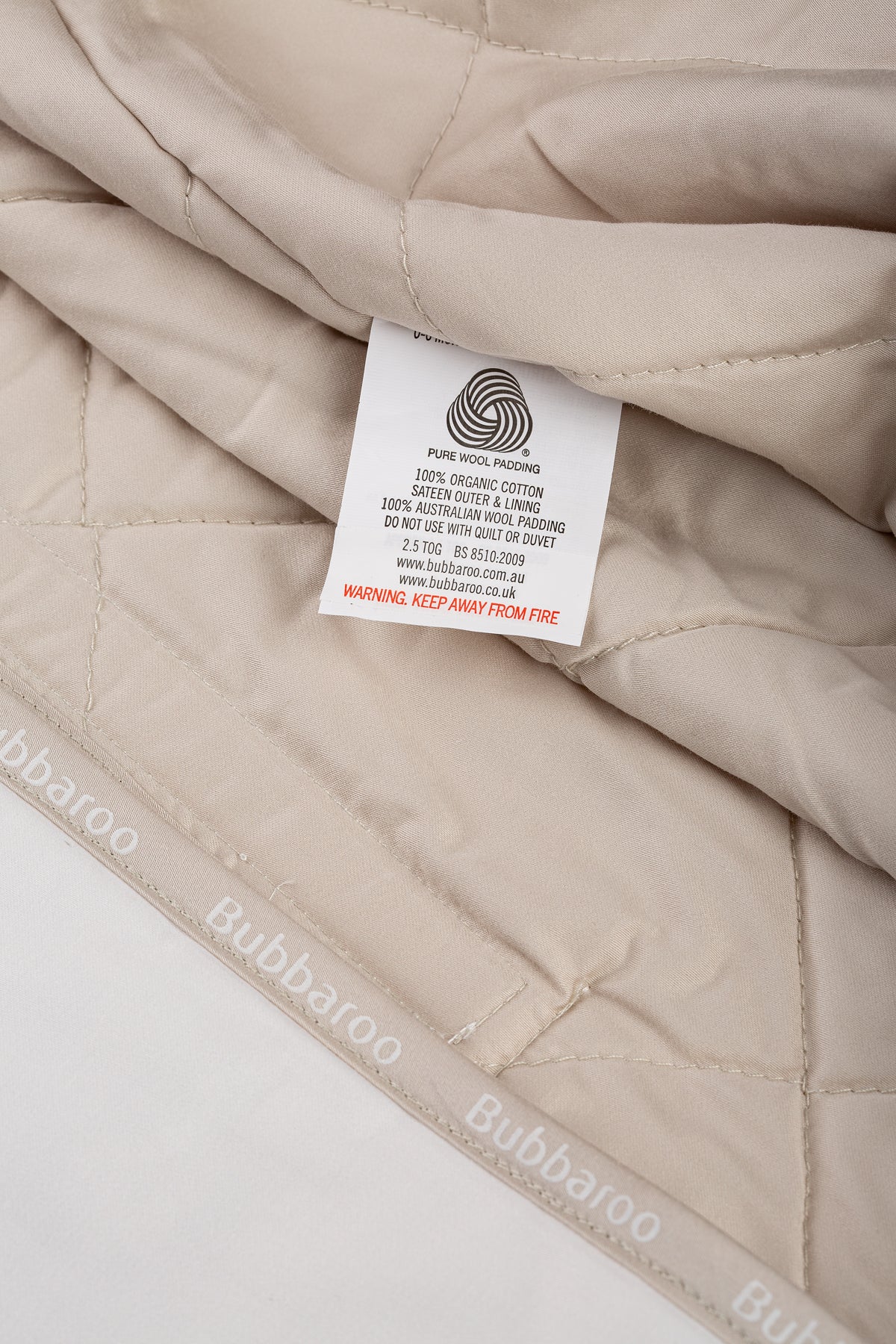 Joey Swag Organic Cotton Baby Sleeping Bag Platinum 0.5 TOG Pink Dot - Bubbaroo