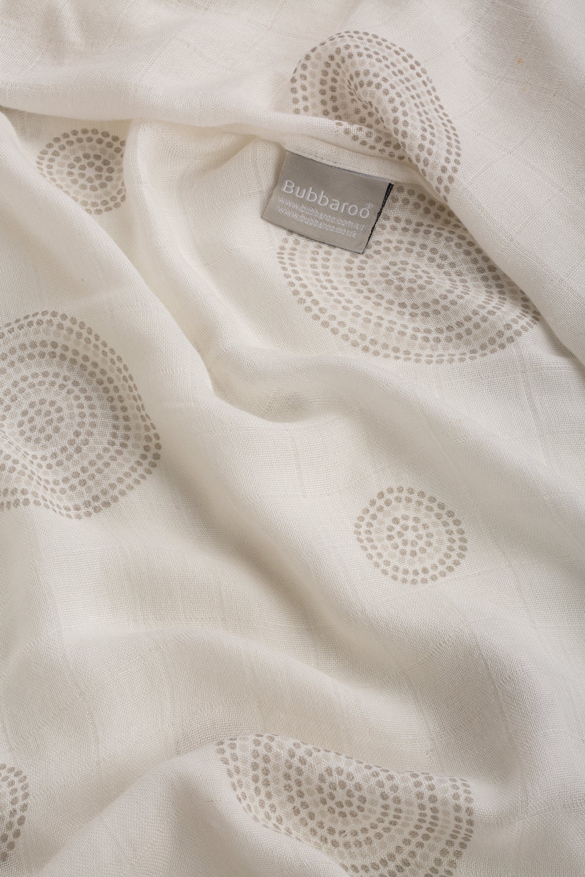 Bamboo Muslin Wrap Singles Mocha Dot
