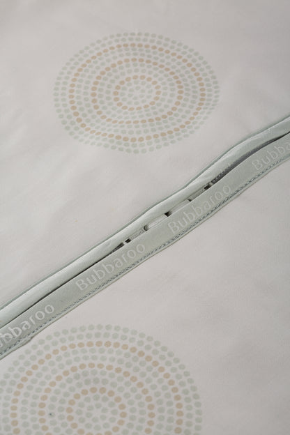 Joey Swag Organic Cotton Baby Sleeping Bag Platinum 0.5 TOG Teal Dot