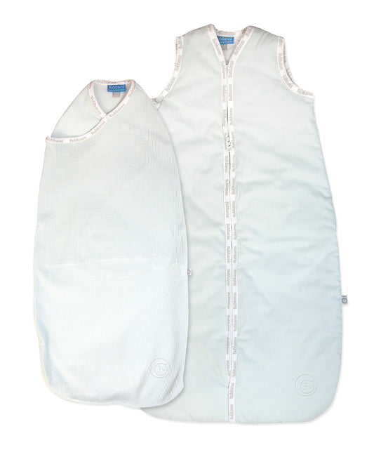 Newborn Pack - Swaddle 0.5 TOG & Baby Sleeping Bag 1.0 TOG Blue