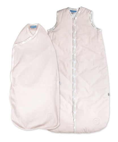 Newborn Pack - Swaddle 0.5 TOG & Baby Sleeping Bag 1.0 TOG Pink