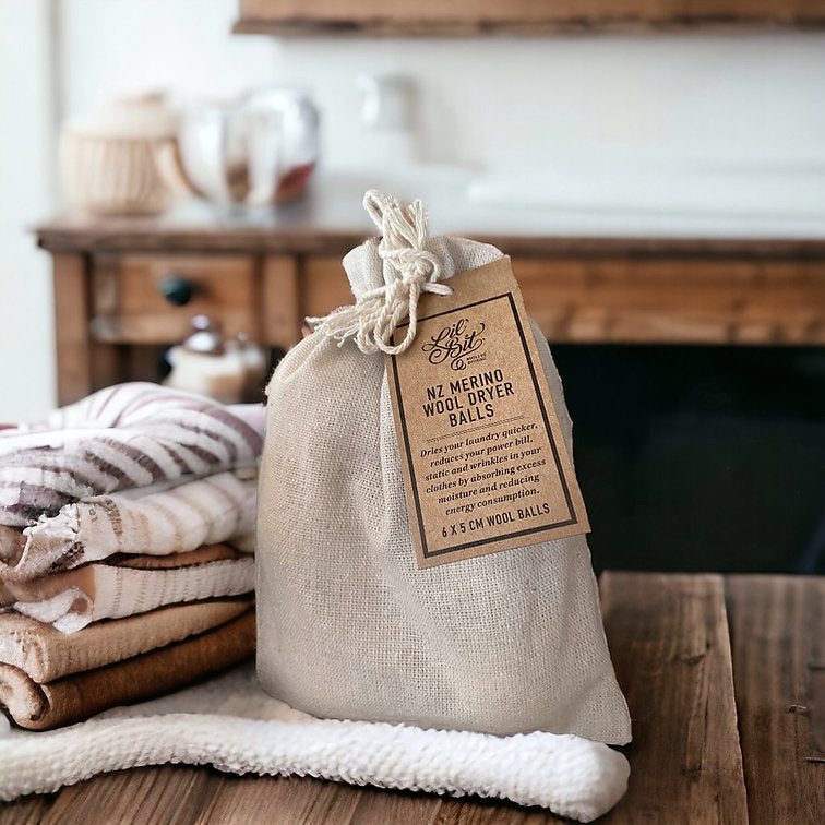 100% NZ Merino Wool Dryer Balls (6-pack) - Bubbaroo